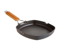 wecook ecostone grill induccion 20 x 20cm rayas antiadherente sin pfoa aluminio fundido vitroceramica gas  negro