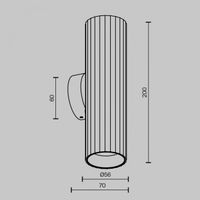 aplique de pared calipso 2 luces