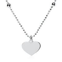 cadena de plata 925 corazon con opcion de grabado