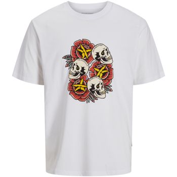 Jack & Jones Camiseta 12272966 JORANATOMY SKULL TEE SS CREW NECK SN BRIGHT WHITE para hombre