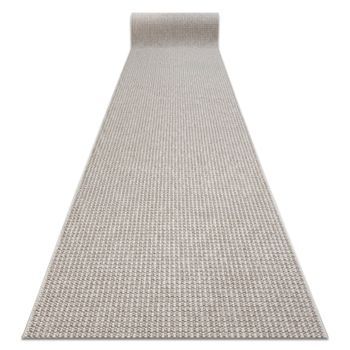 Alfombra De Pasillo Casablanca Loop Blanco / Beige, Lazo, Suave 100cm 100x360 Cm