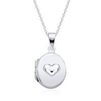 cadena con medallon corazon de plata 925 grabable