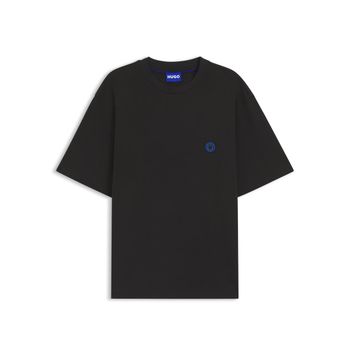 Hugo Blue Camiseta negra de algodón 50519984-002