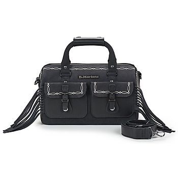 Dr. Martens Bandolera TOP HANDLE BAG BLACK CLASSIC PULL UP+BRONX SUEDE para mujer