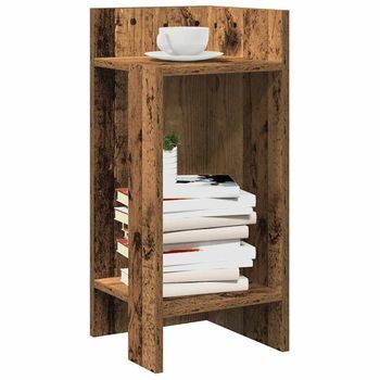 Pack 2 Uds Mesas Auxiliares，mesa De Centro，mesita De Centro Con Estante Madera Vieja 25,5x27x60 Cm Cfw672352