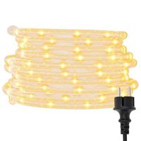 tira de luces con 1200 led blanco calido pvc 50 m