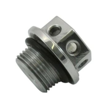 Perno aceite motor M20x1.5 alu gris