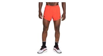 Pantalon corto nike aeroswift 4in split rojo para hombre
