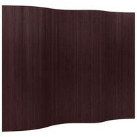 biombo divisor bambu marron oscuro ancho 250 cm alto 165 cm vidaxl
