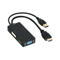 adaptador de cable de video dlh dy-tu4790 hdmi macho a dvivgadisplayport hembra