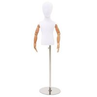 maniqui ajustable de 120-157 cm con base unisex pp blanco vidaxl