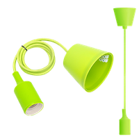 aigostar portalamparas colgante de plastico e27100cm cable con soporte de techoaccesorios de la lampara diyverde