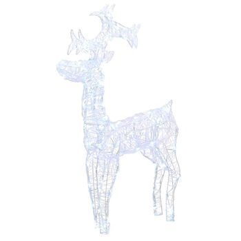 Reno De Navidad 90 Led Acrílico 60x16x100 Cm Vidaxl