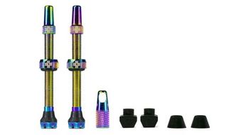 Kit de valvulas muc off tubeless v2  par  60mm iridiscente