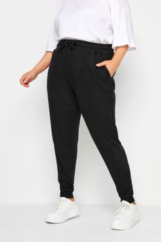 Yours Joggers Negros Elásticos, Mujer Curvy Y Tallas Grandes, Yours