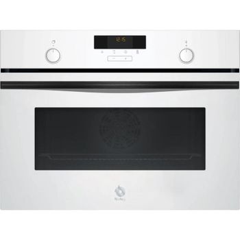 Horno eléctrico Balay 3CB5159B3 47L Cristal blanco con Aqualisis y Raíles Flex