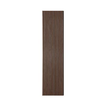 Lote de 2 paneles de listones de madera - madera oscura