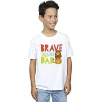 disney tops y camisetas the lion king brave like dad para nino