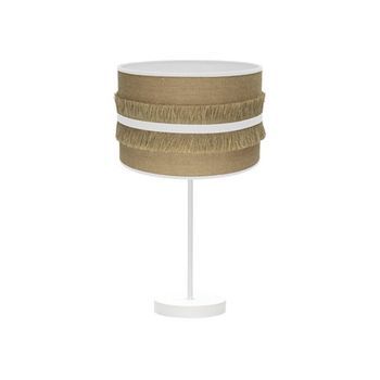 Sobremesa Grande Natalia 1xe27 Blanco/saco-blanco 62x30x30 Cm