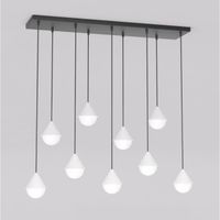 lampara colgante peka negroblanco 9 luces