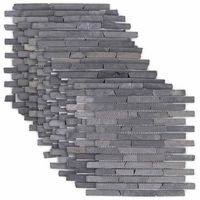 baldosas de mosaico gris 30 x 30 cm marmol vidaxl