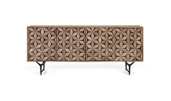 Aparador artesanal de 4 puertas en madera de mango 177 cm
