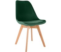 silla de comedor linares elegante y comoda para tu hogar terciopelo verde 50x49x83 cm