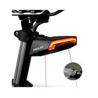 luz de bicicleta luz trasera de bicicleta x5 con senales de giro automaticas y luz de freno control remoto inalambrico luz trasera de bicicleta luz de advertencia de seguridad de bicicleta recargable por usb negro