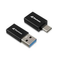 adaptador usb-c sharkoon officepal usb 32 gen 1 negro