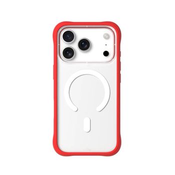 Youngkit Funda Para Iphone 17 Pro – Carcasa Magnética Dynamic Ii Transparente Roja Silicone, Diseño Moderno Y Ajuste Preciso