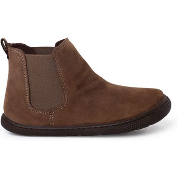 Pisamonas Botines Botas Barefoot Serraje Tipo Chelsea para niña