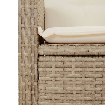 Conjunto De Comedor De Patio (con Cojines, Color Beige)