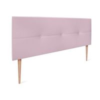 cabecero de polipiel con botones 135x105cm con patas camas 120135 - rosa