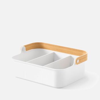 Umbra Bellwood Storage - 35.5cm x 24.5cm - White/Natural