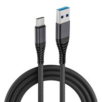 pccom essential cable usb-c a usb-a 1m mallado negro