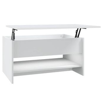 Mesa De Centro，mesa Auxiliar，mesita De Centro Madera Contrachapada Blanca 80x50x40 Cm
