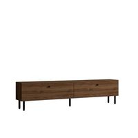 soporte de tv de madera nantes - 160 x 25 x 37 cm - marron