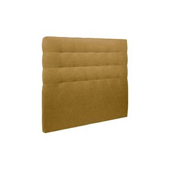Cabecero Acolchado De 180 Cm - Tela Natté Amarillo