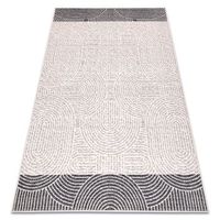 alfombra wool angel 7901  52022 geometric beige  gris 80x150 cm