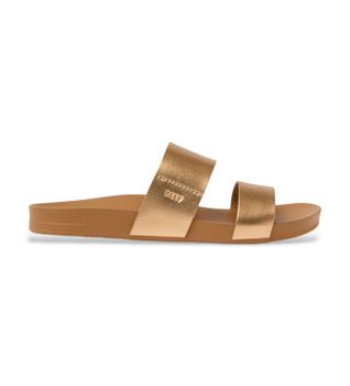 Reef para mujer. CJ9014 Sandalias Cushion Vista sunset bronze (42), Dorado, Plano, Ninguno, Casual, Beachwear