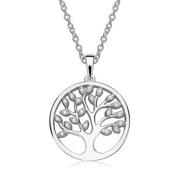 Colgante cadena plata 925 árbol de la vida