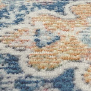 Alfombras de interior y exterior Torino azul 160 cm redondo