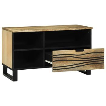 Unidades De Tv | Mueble De Salón | Gabinete De Tv Marrón 80 X 33 X 46 Cm Madera Contrachapada