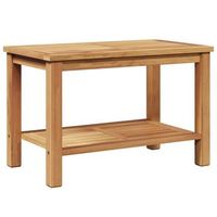 mesa de jardin  mesa de cafe marron 70 x 40 x 45 cm madera de teca maciza