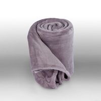 plaid poliester 230 x 240 cm - secuoya - burrito blanco