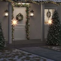 lampara de navidad  decoraciones de navidad led plegable 3 uds blanco 57 cm cfw964151