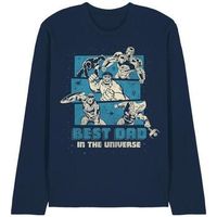 marvel camiseta manga larga best dad in the universe para hombre