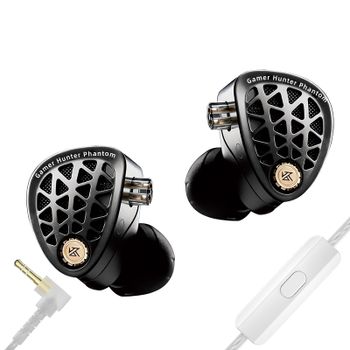 Preordene los auriculares intrauditivos de alta fidelidad KZ Phantom, diseñados para deportes electrónicos y con una carcasa de metal de primera calidad.