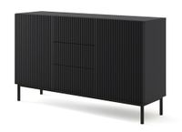 comoda efecto madera negro led