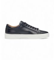 boss para hombre 50536841 zapatillas de piel gary marino 45 plano cordones casual